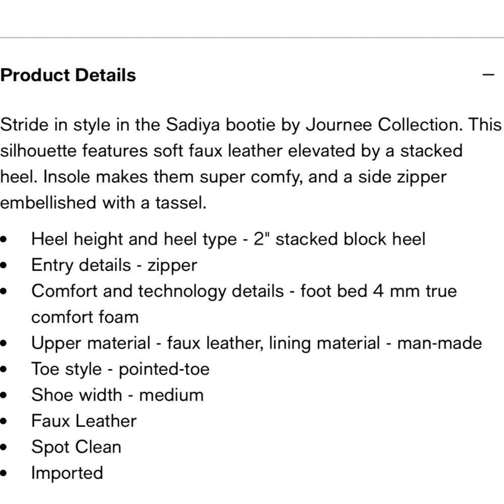Journee Collection Sadiya Bootie - Picture 9 of 9
